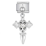 Single Hook Pendant Italian Module Bracelet Titanium Steel Splicing Strap Chain Italian Charm