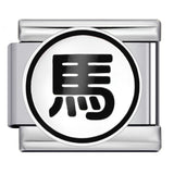 Chess and Card Italian Module Bracelet DIY Titanium Steel Welding Gold Drip Oil Elastic Splicing Bracelet Accessories