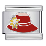 Romantic Valentine's Day Sweet Series Italian Module Bracelet Titanium Steel Welding Drip Oil Pattern DIY Bracelet