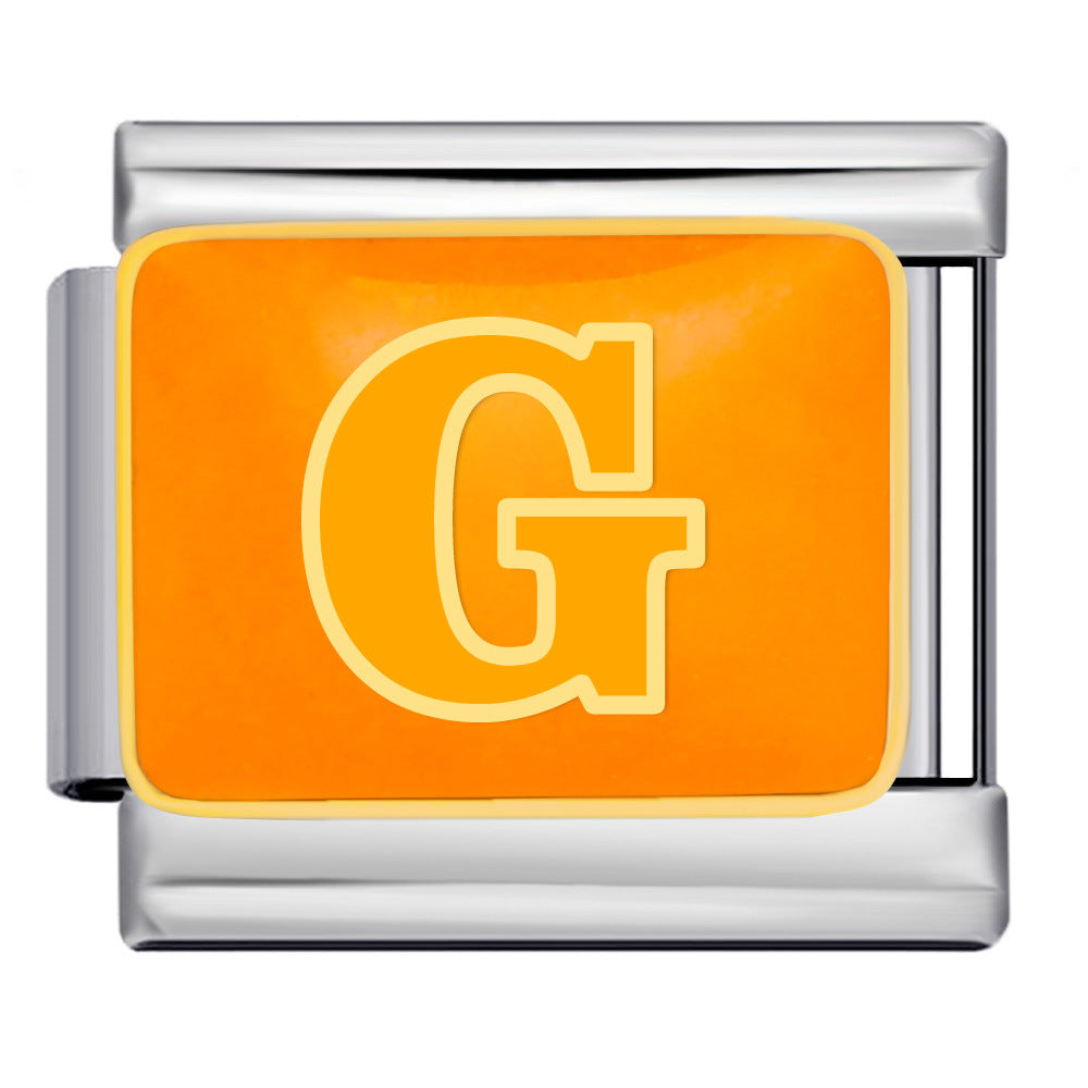 New Color Drip Oil Letter Italian Module Bracelet Titanium Steel Welding DIY Elastic Splicing Fashion Bracelet