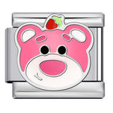 New Titanium Steel Welded Cartoon Italian Modular Bracelet Fashion DIY Stretch Bangle Splice Strap Chain