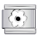 Color Drip Oil Petal Stamping Series DIY Italian Module Bracelet Titanium Steel Gold Plated Elastic Splicing Bracelet