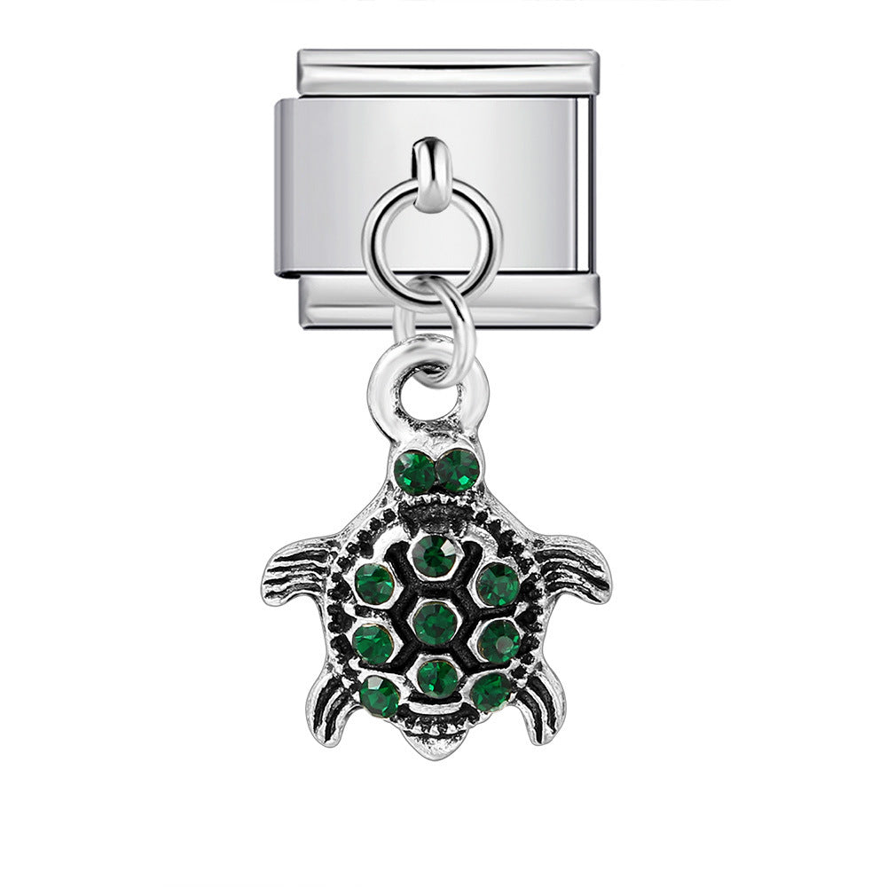 Single Hook Pendant Italian Module Bracelet Titanium Steel Splicing Strap Chain Italian Charm