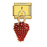 Charm Pendant Hook Style Italian Module Bracelet Titanium Steel Drip Oil Pattern DIY Bracelet Gift for Girls