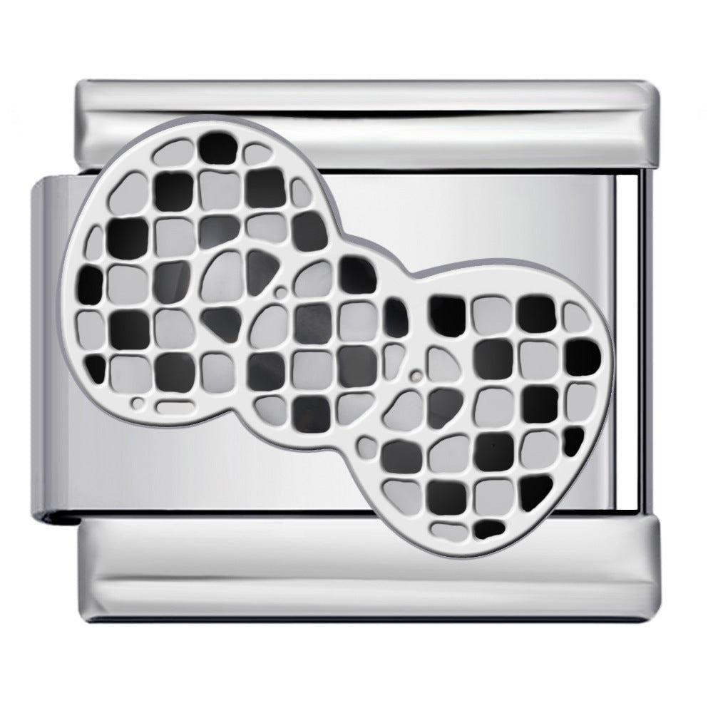 New Cute Cartoon Pattern Italian Module Bracelet Titanium Steel Gold Plated Welding DIY Strap Chain Bracelet