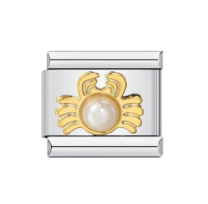 Inlaid New Titanium Steel Welding Oil Drop DIY Italian Module Bracelet Italian Charm Bracelet