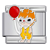 Cartoon Character Italian Module Bracelet Stainless Steel Welding Pattern DIY Elastic Splicing Versatile Bracelet