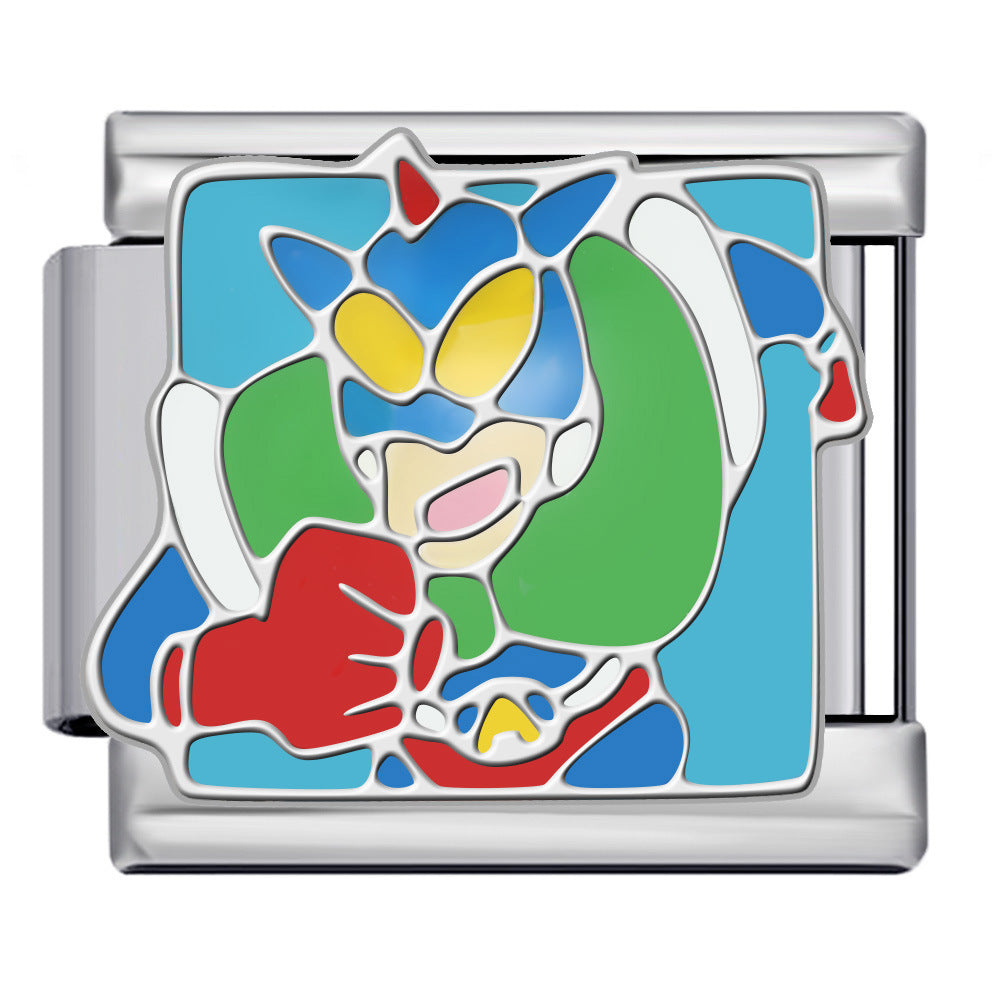 New Cartoon Character Italian Modular Bracelet Stainless Steel Welded DIY Stretch Link Bracelet