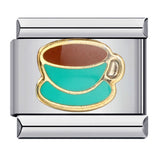 Delicious Food Italian Module Bracelet New Titanium Steel Welding Drip Oil Cartoon DIY Splicing Bracelet