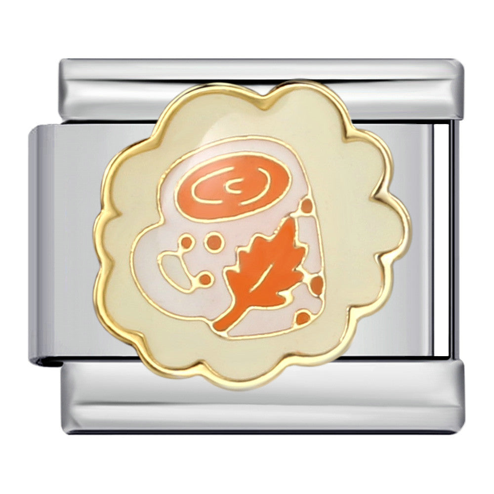 New Thanksgiving Series DIY Bracelet Stainless Steel Italian Module Bracelet Titanium Steel Welded Drip Oil Strap Chain