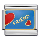 Italian Charm Bracelet Titanium Steel Gold Plated DIY Welded Friendship Series