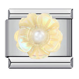 Italian Module Bracelet From The Vivid World Collection Titanium Steel Welded Drip-Oil Cuff, DIY Elastic Splice Watch Band Chain