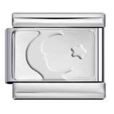 Convex Silver Stamping Pattern Italian Module Bracelet DIY Titanium Steel Bracelet Italian Charms