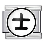 Chess and Card Italian Module Bracelet DIY Titanium Steel Welding Gold Drip Oil Elastic Splicing Bracelet Accessories