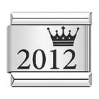 Crown Year Pattern Italian Module Bracelet Titanium Steel Laser Carving Bracelet Italian Bracelet