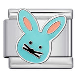 New Cartoon Animation Gold-plated Oil Drop DIY Italian Module Bracelet with Personalized Welding Pattern Stainless Steel Bracelet