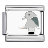 New DIY Italian Module Bracelet Titanium Steel Drip Oil Welding Pattern Strap Chain Fashion Splicing Strap Chain