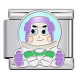 New Titanium Steel Welded Cartoon Italian Modular Bracelet Fashion DIY Stretch Bangle Splice Strap Chain