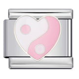 New Love Element Italian Module Bracelet Titanium Steel Gold Plated Drip Oil DIY Welding Pattern Bracelet Accessories