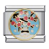 Cute Animal Titanium Steel Gold Plated Italian Charm Bracelet Customizable DIY Jewelry for Women