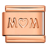 Rose Gold Titanium Steel Stamping Pattern DIY Italian Module Bracelet Italian Charm Bracelet