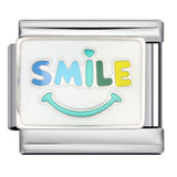 Good Mood Italian Module Bracelet DIY Welding Drip Oil Bracelet Elastic Splicing Stainless Steel Strap Chain