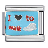 Music Hobby Series Stainless Steel Italian Module Bracelet Titanium Steel Welded Pattern DIY Bangle Wholesale