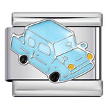 New Anime Cartoon Series Italian Module Bracelet Titanium Steel Welding Oil Dripping DIY Elastic Splicing Bracelet