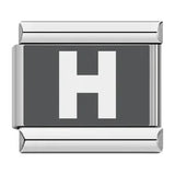 Laser Engraved 26 English Letters Italian Module Bracelet Stainless Steel Bracelet Italian Bracelet