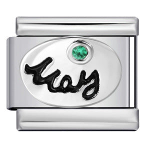 Italian Modular Bracelet 12 Birthstones Titanium Steel Welded Colorful Beads DIY Stretchable Fashion Wristband Accessory