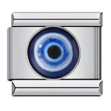 Cross Border New Devil's Eye Italian Module Bracelet Titanium Steel Welding Drip Oil Cartoon DIY Elastic Bracelet