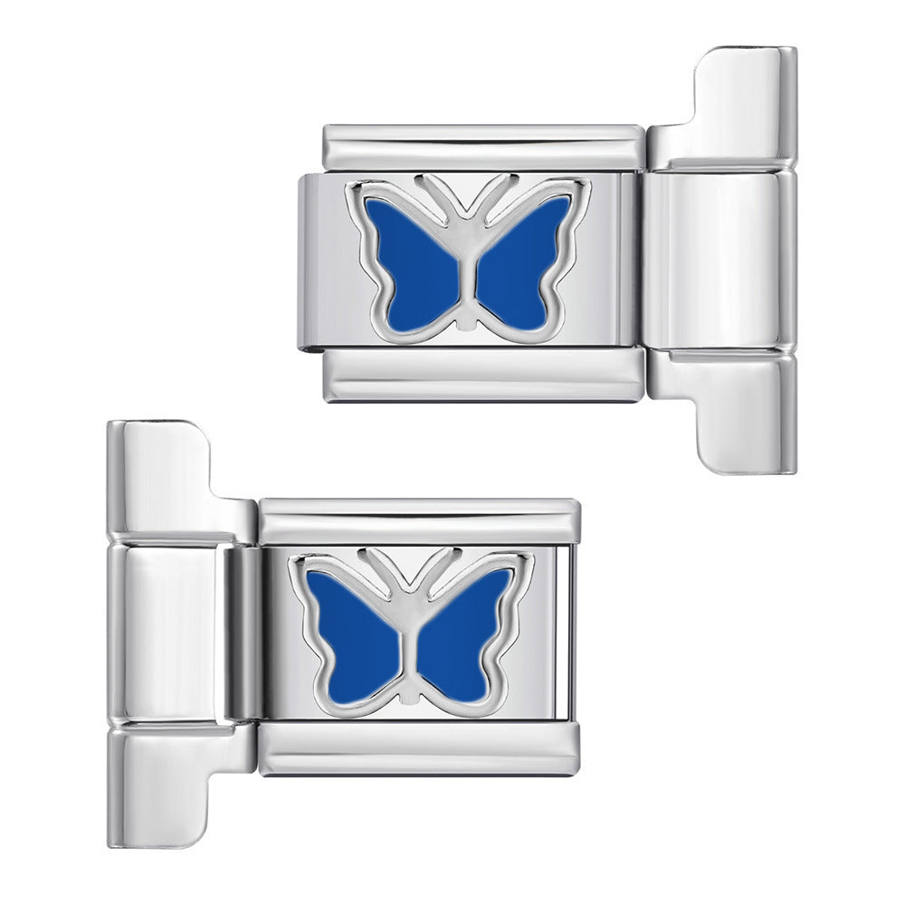 New Oil Drop Pattern DIY Watch with Connector Italian Module Bracelet Assembly and Splicing Bracelet Tool