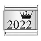 Crown Year Pattern Italian Module Bracelet Titanium Steel Laser Carving Bracelet Italian Bracelet