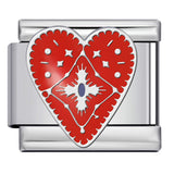 New Love Pentagram Italian Module Bracelet Titanium Steel Welding Drip Oil DIY Bracelet Little Fairy Gift