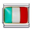 Flag, National Flag, Italian Module, Bracelet, Stainless Steel, Gold-plated, Oil Dripping, Welding Pattern, DIY Bracelet Wholesale
