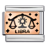 12 Zodiac Sign Italian Modular Bracelet Stainless Steel Gold Plated Enamel DIY Charm Bracelet Jewelry