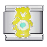 Classic Cute Bear Italian Module Bracelet Stainless Steel Welding Pattern DIY Elastic Splicing Bracelet