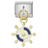 New Charm Pendant Series Italian Module Bracelet Single Hook Titanium Steel Elastic Splicing Strap Chain