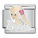 Romantic Pink Italian Modular Bracelet Titanium Steel Welding DIY Charm Bracelet Fairy Gift for Girls