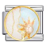 Italian Charm Bracelet Titanium Steel Welded Space Universe Series Italian Module Bracelet