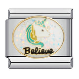 Classic Cartoon Character Italian Module Bracelet Titanium Steel Gold Plated Drip Oil DIY Welding Pattern Bracelet