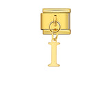 Gold Simplified Letter Italian Module Bracelet Stainless Steel Handmade Hook DIY Splicing Assembly Bracelet