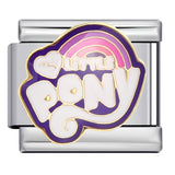 Classic Cartoon Dog DIY Bracelet Stainless Steel Italian Module Bracelet Titanium Steel Welded Drip Oil Strap Chain