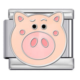 New Titanium Steel Welded Cartoon Italian Modular Bracelet Fashion DIY Stretch Bangle Splice Strap Chain