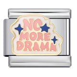 Italian Charm Fashion Stainless Steel Bracelet Gold Silver Welded Drip Oil DIY Modular Jewelry Wholesale