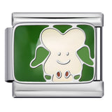 New Stainless Steel Welding Drip Oil DIY Bracelet Italian Module Bracelet Colorful Pattern Personalized Splicing Bracelet