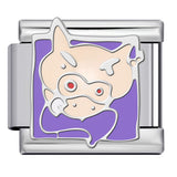 New Cartoon Character Italian Modular Bracelet Stainless Steel Welded DIY Stretch Link Bracelet