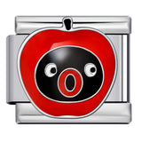 New Cartoon Animation Gold-plated Oil Drop DIY Italian Module Bracelet with Personalized Welding Pattern Stainless Steel Bracelet