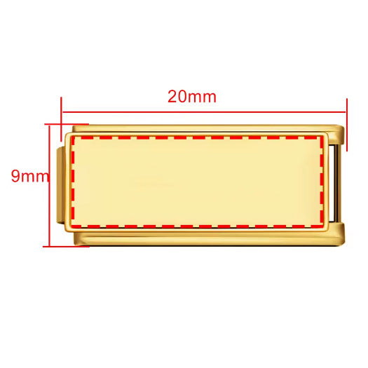 DIY Personalized Photo Frame Production, Titanium Steel Strap Chain, Fashionable Splicing Module Bracelet