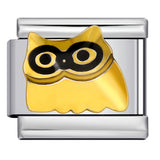 Stainless Steel Welding Drip Oil Animal Pattern DIY Italian Module Bracelet Free Splicing Elastic Accessories Wholesale